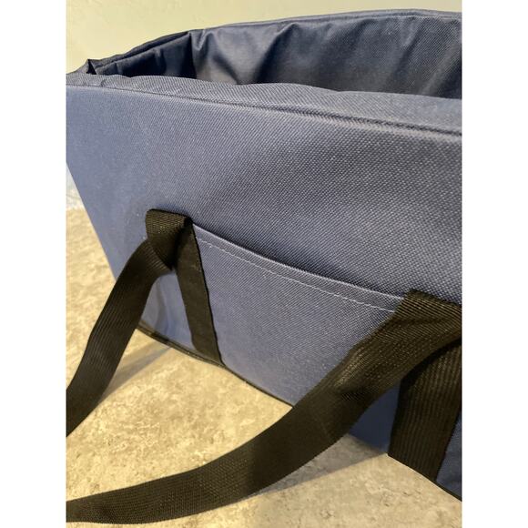 Pet Console Seat For Small Dogs 17.71in X 9.05in Navy - Picture 7 of 9